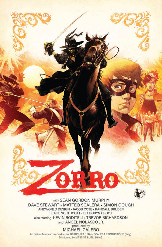 Zorro Man Of The Dead #1 (Of 4) Cover C Scalera Movie Poster H
