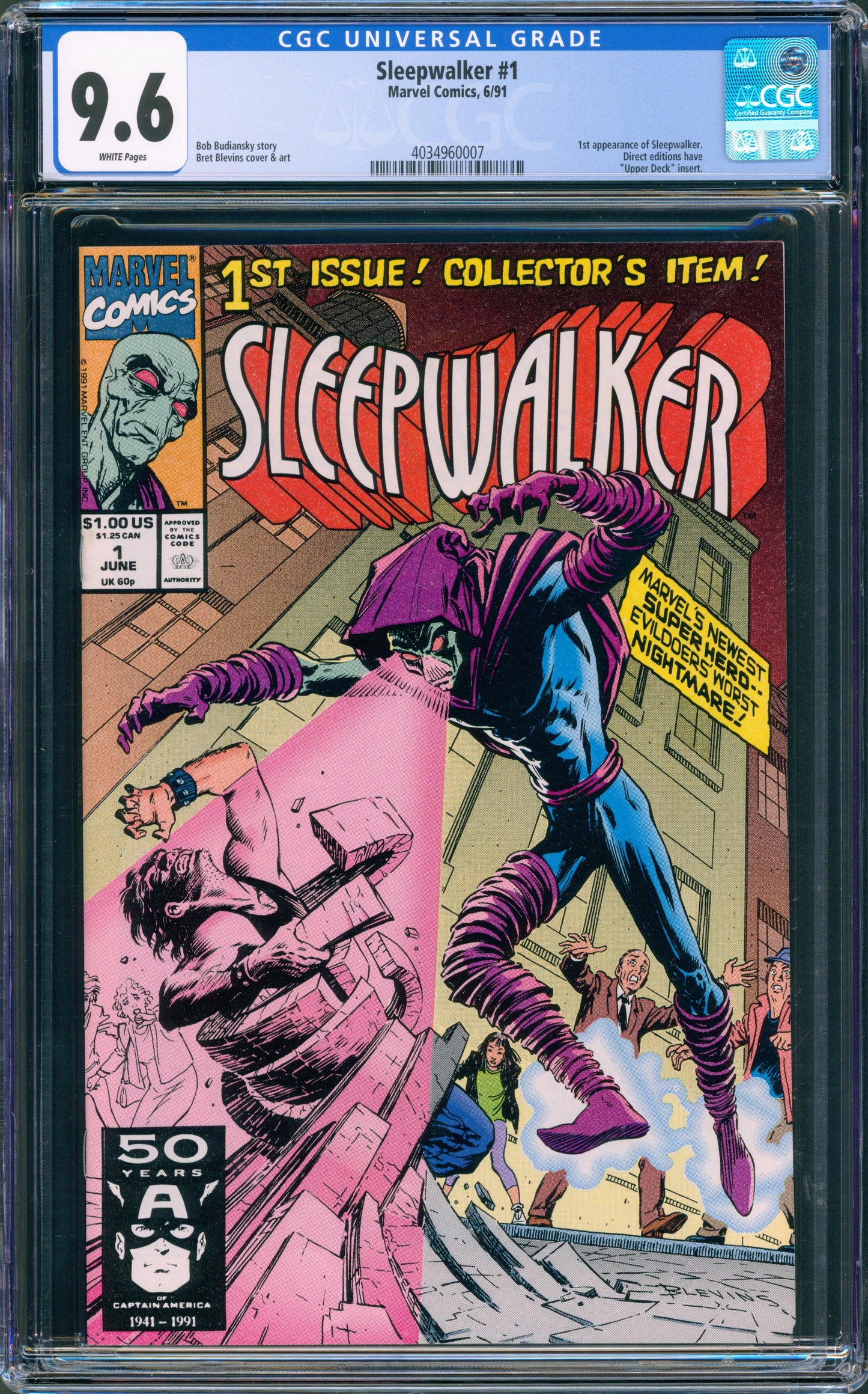 CGC 9.6 Sleepwalker #1