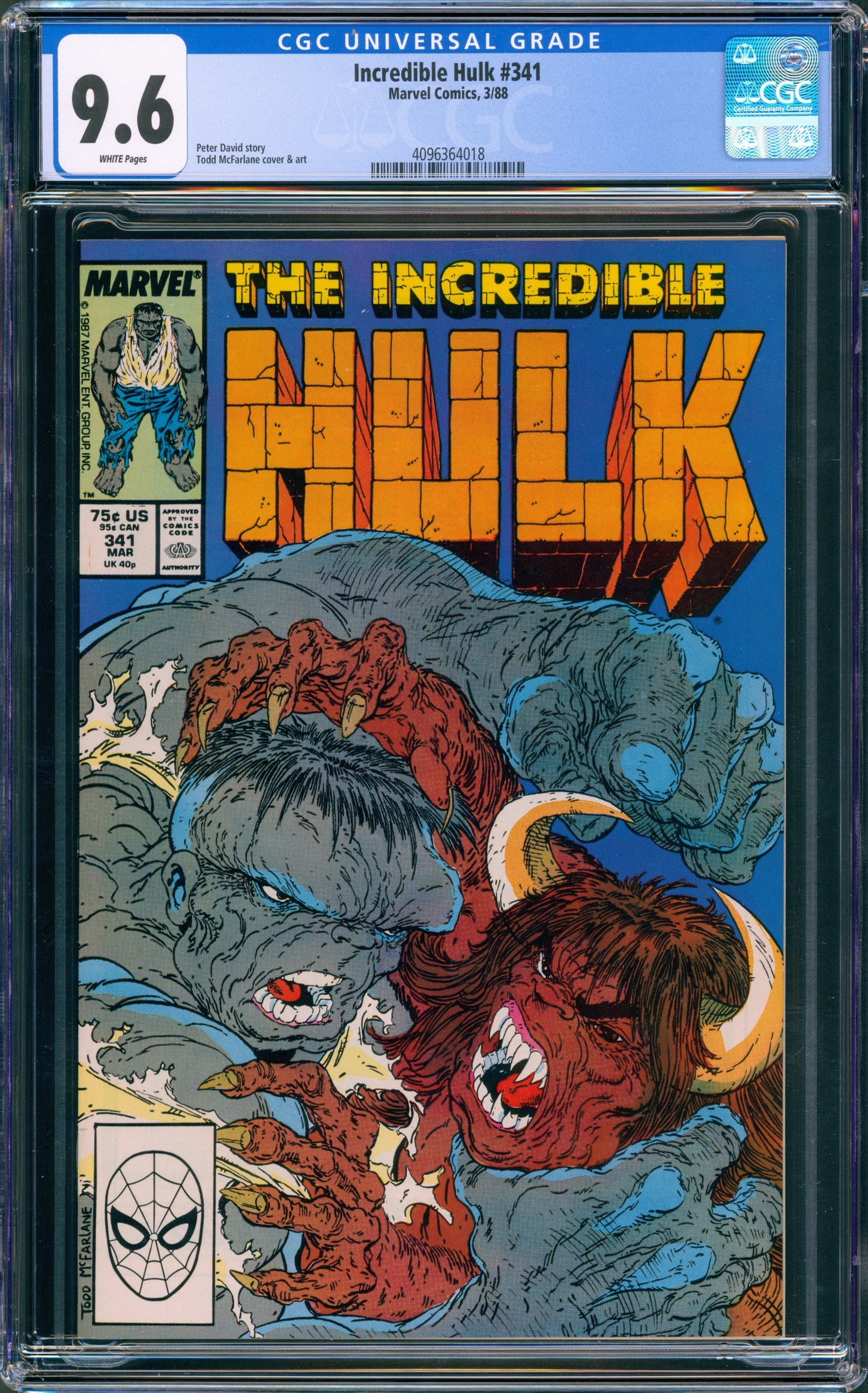 CGC 9.6 Incredible Hulk #341