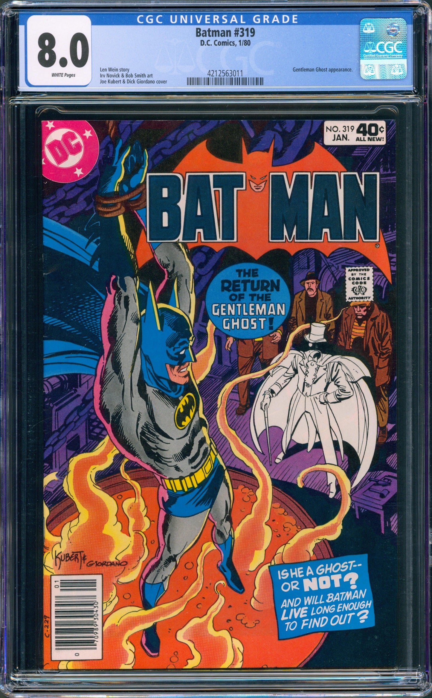 CGC 8.0 Batman #319