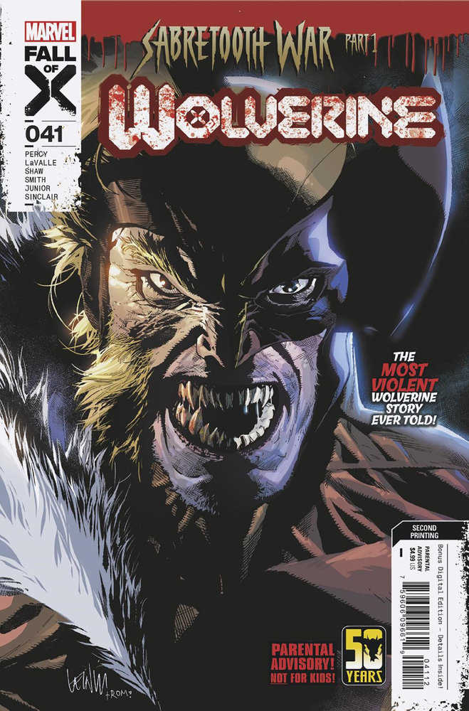 Wolverine 41 Leinil Yu 2nd Print Variant