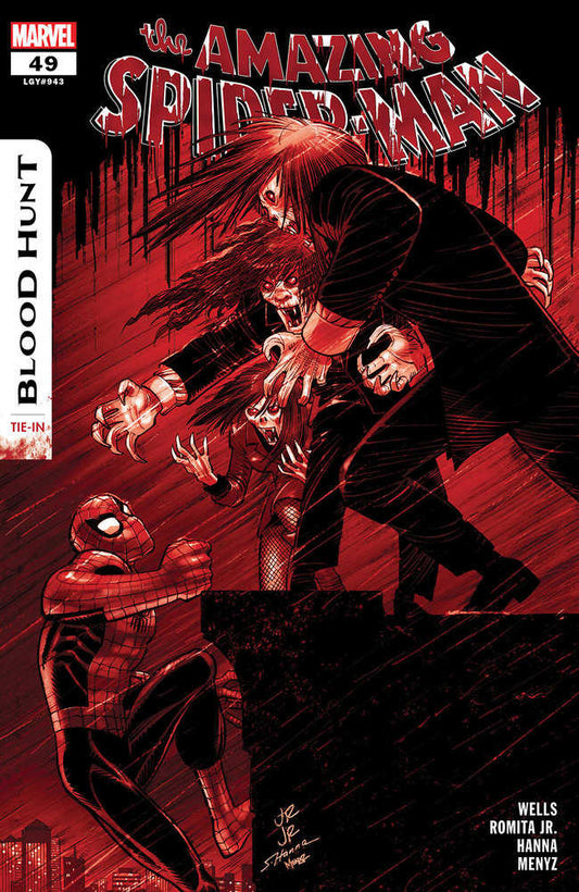 Amazing Spider-Man #49 John Romita Jr. Blood Soaked 2nd Print Variant [Bh]