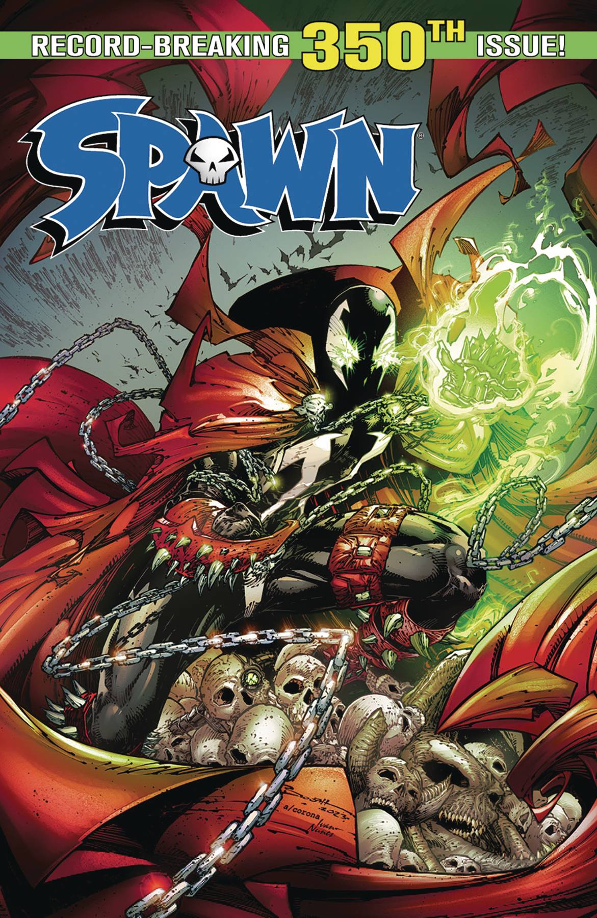 SPAWN #350  CVR D BRETT BOOTH VAR