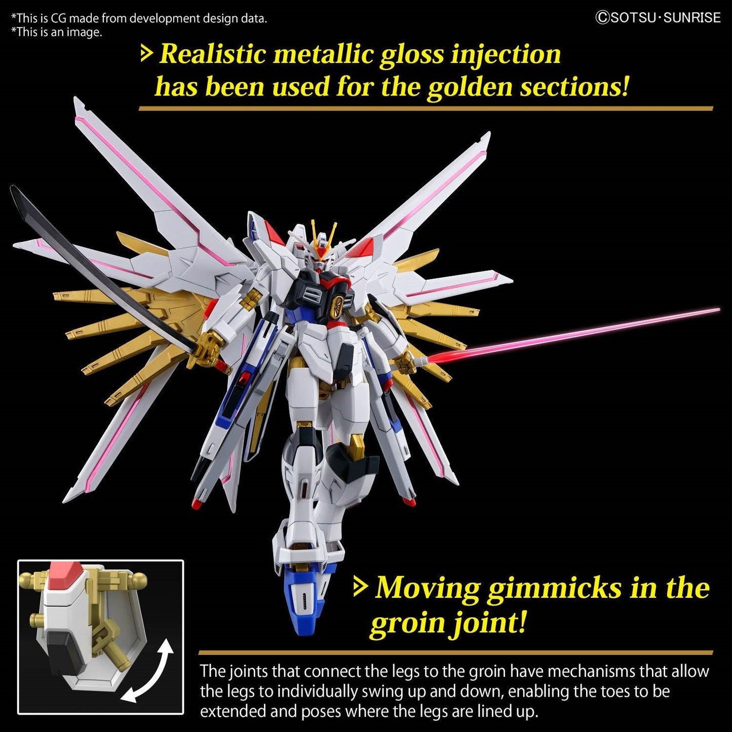 HGCE Might Strike Freedom Gundam Seed Gunpla model kit