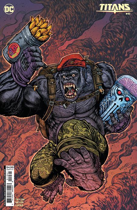 TITANS #10 CVR D MARIA WOLF APRIL FOOLS MONSIEUR MALLAH CARD STOCK VAR