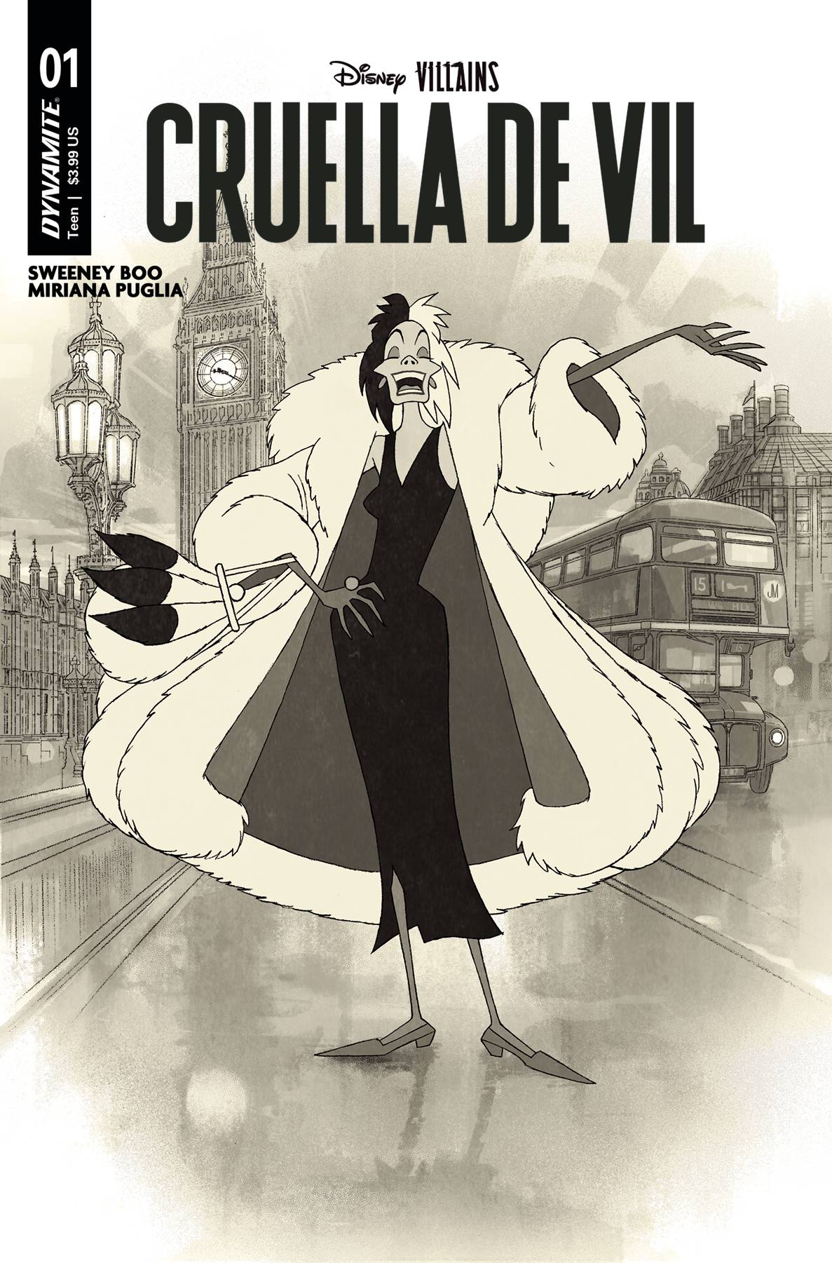 DISNEY VILLAINS CRUELLA DE VIL #1 CVR L 7 COPY FOC INCV MIDD