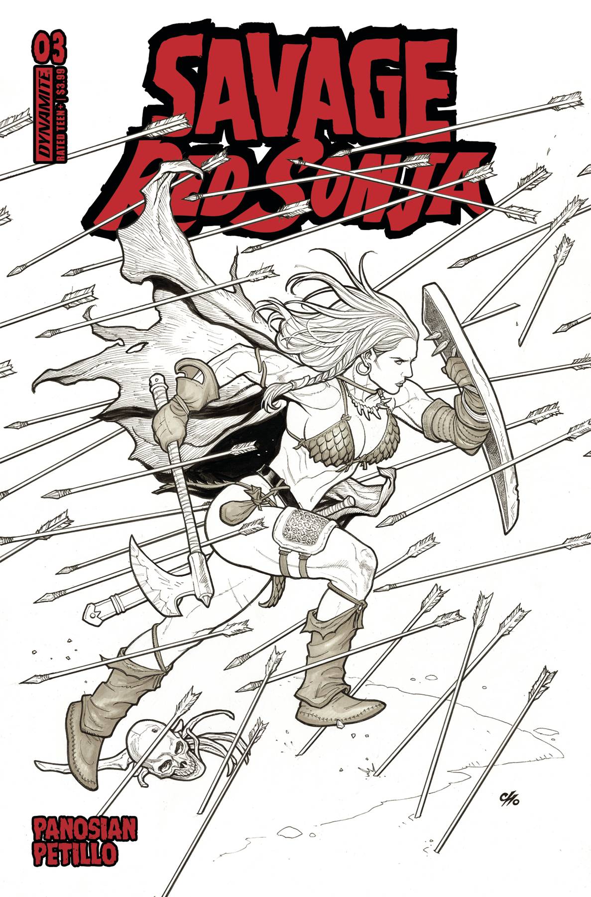 SAVAGE RED SONJA #3 CVR G 1:15