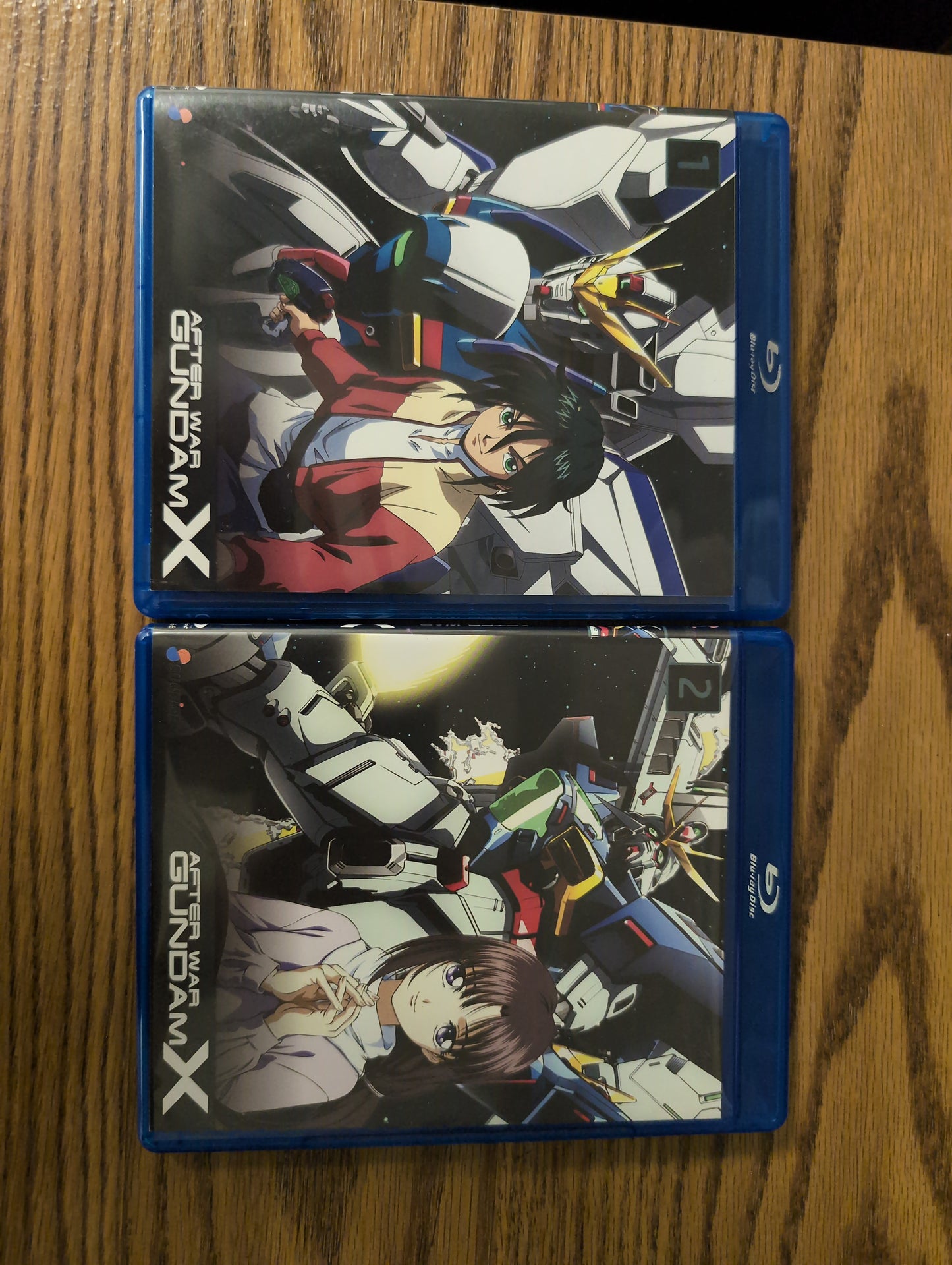 After war Gundam X Blue Ray set vol 1+2