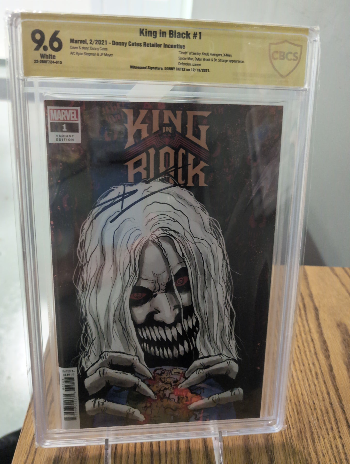 King in Black #1 CBCS 9.6 signed Cates