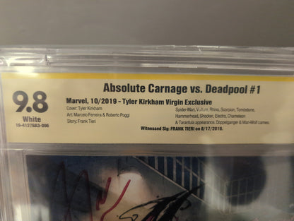 Absolute Carnage vs Deadpool #1 CBCS 9.8 Signed